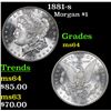 Image 1 : 1881-s Morgan Dollar $1 Grades Choice Unc