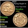 Image 1 : 1857 Flying Eagle Cent 1c Grades vf++