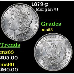 1879-p Morgan Dollar $1 Grades Select Unc