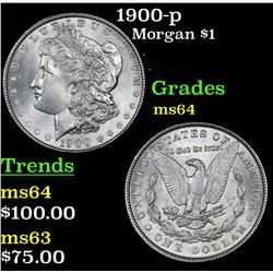 1900-p Morgan Dollar $1 Grades Choice Unc