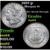 Image 1 : 1897-p Morgan Dollar $1 Grades Choice Unc