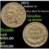 Image 1 : 1872 Indian Cent 1c Grades vg details