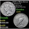 Image 1 : 1935-s Mint Error Peace Dollar $1 Grades Select AU