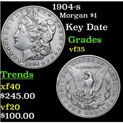 1904-s Morgan Dollar $1 Grades vf++