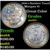 Image 1 : 1900-o Rainbow Toned Morgan Dollar $1 Grades Select+ Unc