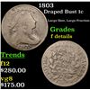 Image 1 : 1803 Draped Bust Large Cent 1c Grades f details