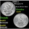 Image 1 : 1891-s Morgan Dollar $1 Grades Select Unc