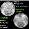Image 1 : 1890-s Morgan Dollar $1 Grades Select+ Unc