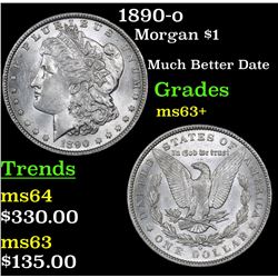 1890-o Morgan Dollar $1 Grades Select+ Unc