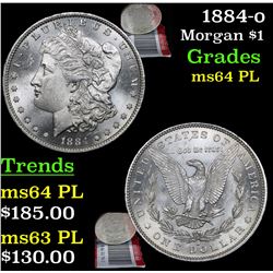 1884-o Morgan Dollar $1 Grades Choice Unc PL