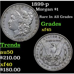 1899-p Morgan Dollar $1 Grades xf+