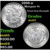 Image 1 : 1898-o Morgan Dollar $1 Grades GEM Unc