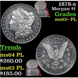 1878-s Morgan Dollar $1 Grades Select Unc+ PL