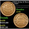Image 1 : (1863) Army & Navy Civil War Token 1c Grades Choice AU/BU Slider