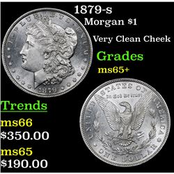 1879-s Morgan Dollar $1 Grades GEM+ Unc