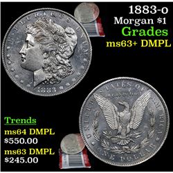 1883-o Morgan Dollar $1 Grades Select Unc+ DMPL