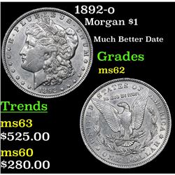 1892-o Morgan Dollar $1 Grades Select Unc