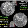 Image 1 : 1898-p Morgan Dollar $1 Grades Choice Unc+ PL