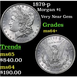 1879-p Morgan Dollar $1 Grades Choice+ Unc