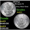 Image 1 : 1879-p Morgan Dollar $1 Grades Choice+ Unc