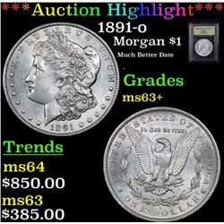 ***Auction Highlight*** 1891-o Morgan Dollar $1 Graded Select+ Unc By USCG (fc)