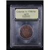 Image 4 : ***Auction Highlight*** 1788 NJ Colonial Cent 1c Graded vg+ By USCG (fc)