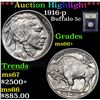 Image 1 : ***Auction Highlight*** 1916-p Buffalo Nickel 5c Graded GEM++ Unc By USCG (fc)