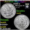 Image 1 : ***Auction Highlight*** 1896-o Morgan Dollar $1 Graded Select Unc By USCG (fc)