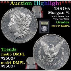 ***Auction Highlight*** 1890-s Morgan Dollar $1 Graded Choice Unc+ DMPL By USCG (fc)