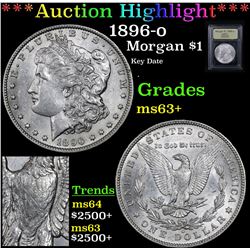 ***Auction Highlight*** 1896-o Morgan Dollar $1 Graded Select+ Unc By USCG (fc)