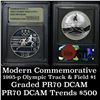 Image 1 : 1995-P Olympics Track & Field . . Proof Commem Half Dollar 50c Graded GEM++ Proof Deep Cameo By USCG