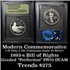 Image 1 : 1993-s Bill of Rights . . Proof Commem Half Dollar 50c Grades GEM++ Proof Deep Cameo