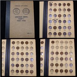 Starter Lincoln cent book 1909-1940,36 coins . .