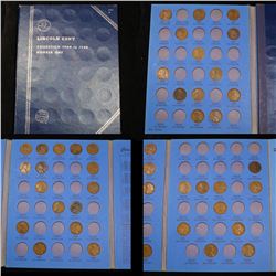 Starter Lincoln cent book 1909-1940 39 coins . .