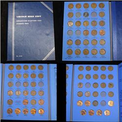 Partial Lincoln cent book 1941-1962 80 coins . . Grades