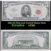 Image 1 : 1963 $5 Red seal United States Note . . Grades vf++