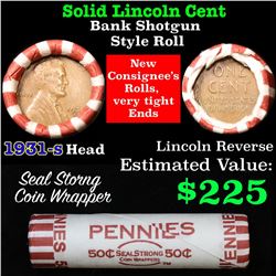 ***Auction Highlight*** Key Date 1931-s Wheat Cent end, Mixed small cents 1c orig shotgun roll, WOW