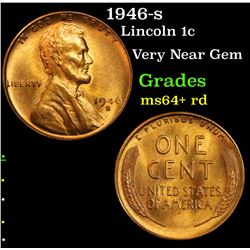 1946-s Lincoln Cent 1c Grades Choice+ Unc RD