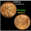 Image 1 : 1930-p Lincoln Cent 1c Grades Select Unc RB