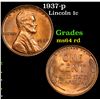 Image 1 : 1937-p Lincoln Cent 1c Grades Choice Unc RD