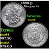 Image 1 : 1888-p Morgan Dollar $1 Grades Select+ Unc