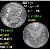 Image 1 : 1887-p Morgan Dollar $1 Grades Select Unc