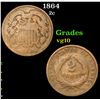 Image 1 : 1864 Two Cent Piece 2c Grades vg+