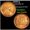 Image 1 : 1909-p Lincoln Cent 1c Grades Unc Details