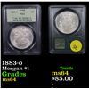 Image 1 : PCGS 1883-o Morgan Dollar $1 Graded ms64 By PCGS