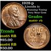 Image 1 : 1928-p Lincoln Cent 1c Grades Choice+ Unc RB