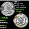 Image 1 : 1881-s Morgan Dollar $1 Grades Choice+ Unc