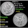 Image 1 : 1883-s Morgan Dollar $1 Grades Choice AU/BU Slider