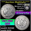 Image 1 : ***Auction Highlight*** 1921-s Morgan Dollar $1 Graded Choice+ Unc By USCG (fc)