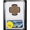 Image 3 : NGC 1853 Braided Hair Large Cent 1c Graded vf20 By NGC